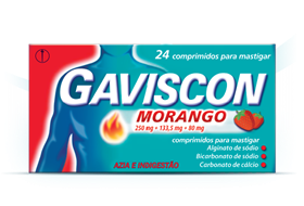 Gaviscon Morango 24 comprimidos para mastigar