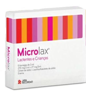 Microlax 270/27mg - 6 x 3 mL solução retal