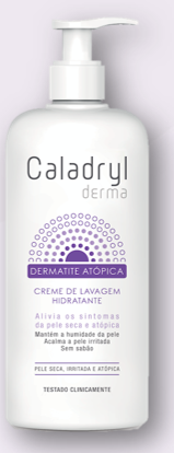 Caladryl Derma Crema Dermatite Atópica de Lavagem Hidratante 300 mL