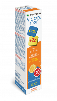 Arkopharma Vitamina C + D + Zinco 20 comprimidos efervescentes