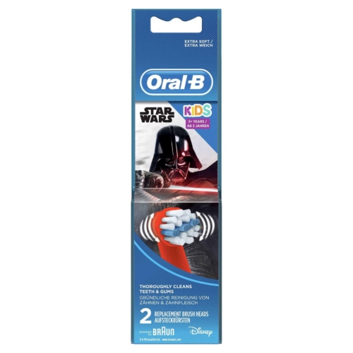 Oral-B Stages Cabeças Da Escova De Dentes Com Star Wars Personagens 2 unidades