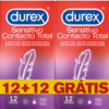 Durex Sensitivo Contacto Total 24 Preservativos 12 preservativos + 12 de Oferta