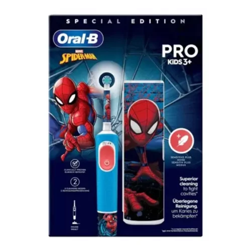 Oral-B Kids Spider-Man Pro3 Escova de Dentes Elétrica c/ Oferta Estojo Oral-B Kids Spider-Man Pro3 Escova de Dentes Elétrica c/ Oferta Estojo