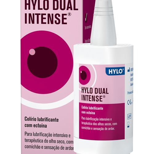 Hylo Dual Intense Colírio lubrificante com ectoína, Frasco conta-gotas 10ml 6A+