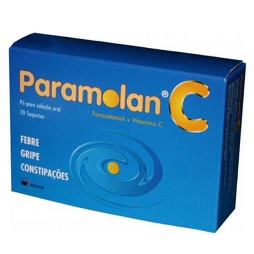 Paramolan C, 500/250 mg x 20 pó sol oral saq