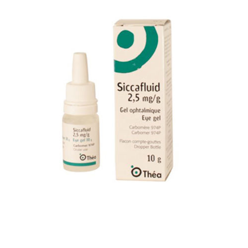 Siccafluid , 2.5 mg/g Frasco conta-gotas 10 g Gel oftálmico