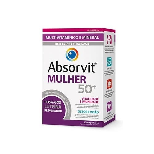 Absorvit Mulher 50+ Comprimidos, Caixa 30Unidade(s)