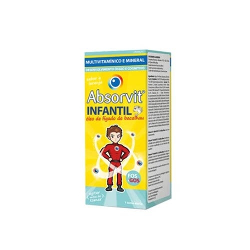 Absorvit Infantil Óleo de Fígado de Bacalhau + Vitaminas Xarope, Frasco 150ml