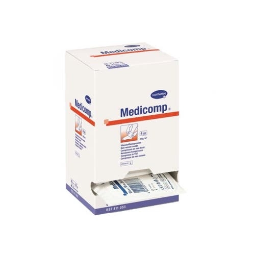 Medicomp Compressa estéril, 2 Saqueta 25Unidade(s) Tecido não tecido (TNT) 7.5 cm x 7.5 cm