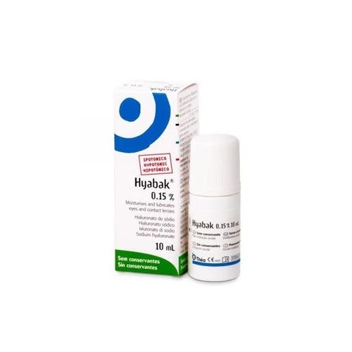 Hyabak Hipotónico Solução hidratante para olhos e lentes de contacto, 10ml