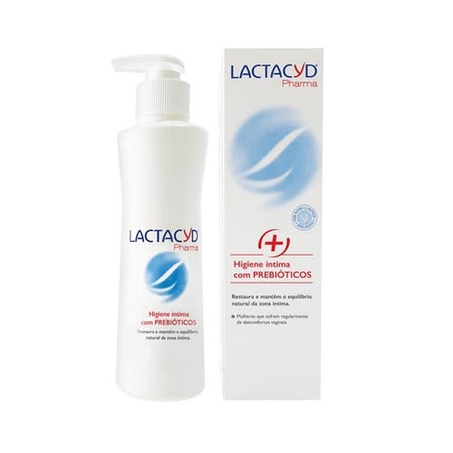 Lactacyd Pharma Higiene Íntima com Prebióticos Gel, Recipiente multidose com bomba doseadora 250ml