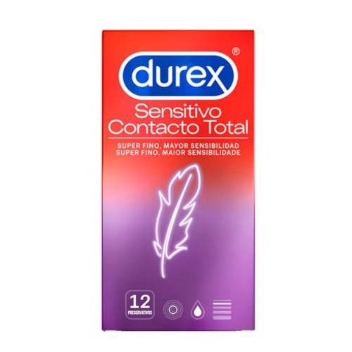 Durex Sensitivo Contacto total preservativos, 12 Saqueta 1Unidade(s)