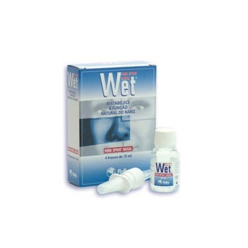 Wet Mini Spray Nasal, 4 Recipiente pressurizado