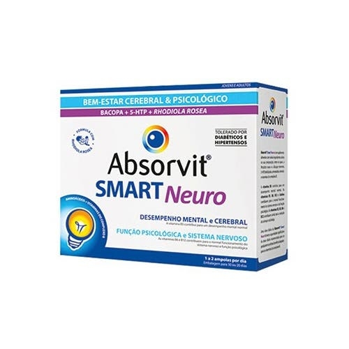Absorvit Smart Neuro Monodoses, 30 Ampola 10ml 18A+