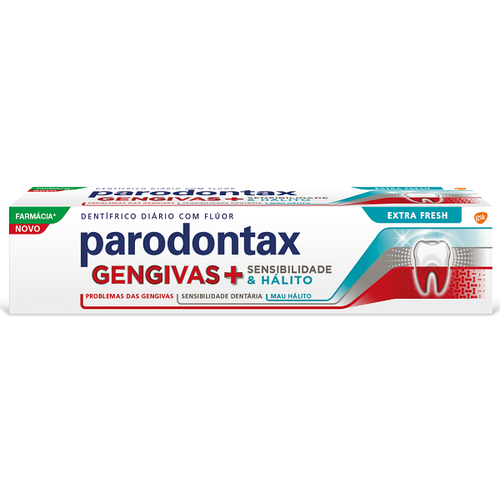Parodontax Gengivas + Sensibilidade &amp; Hálito Pasta dentífrica com flúor, Bisnaga 75ml