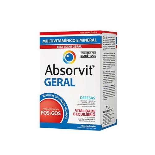 Absorvit Geral Comprimidos, 30Unidade(s) 12A+