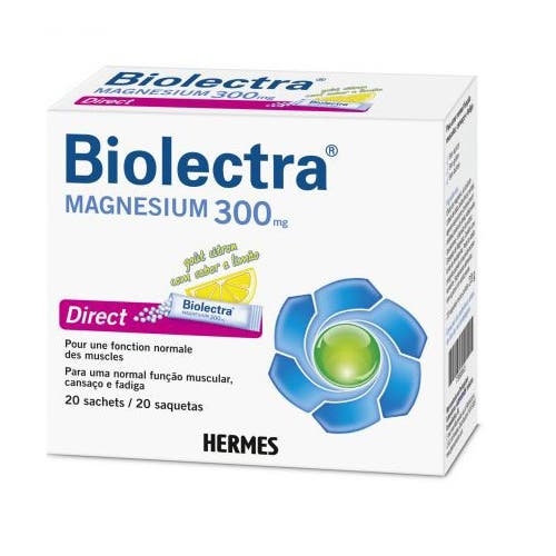 Biolectra Magnesium 300 Direct Monodoses, 20 Saqueta