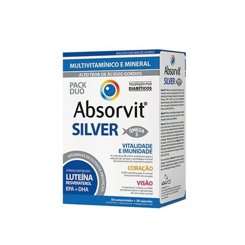 Absorvit Silver Cápsulas + Comprimidos, 30Unidade(s) + 30Unidade(s)