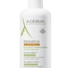A-Derma Exomega Control Gel de lavagem emoliente 2 em 1 corpo e cabelo, Recipiente multidose com bomba doseadora 500ml