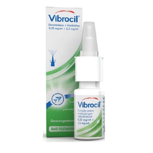 Vibrocil , 0.25 mg/ml + 2.5 mg/ml Frasco nebulizador 15 ml Sol inal neb