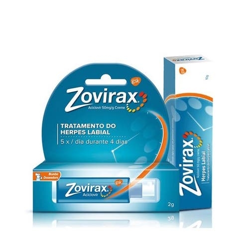 Zovirax, 50 mg/g-2 g x 1 creme bisnaga