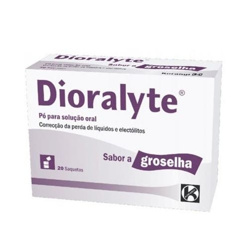 Dioralyte (Sabor Groselha) x 20 pó sol oral saq