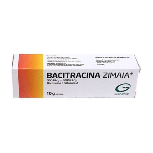 Bacitracina Zimaia (10g), 500/2000 UI/g x 1 pda