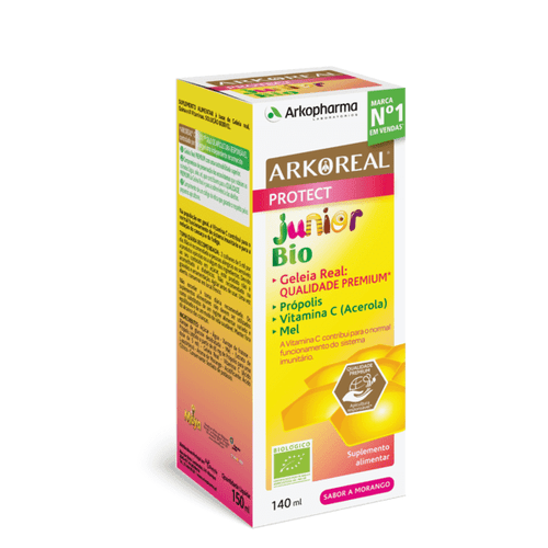 Arkopharma Arkoreal Protect Junior Bio Solução oral, Frasco 140ml Morango