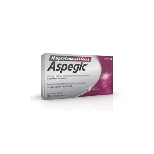 Aspegic , 400 mg + 100 mg Blister 24 Unidade(s) Comp revest pelic