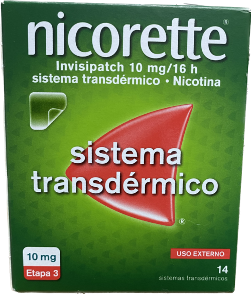 Nicorette Invisipatch 10mg/16h - 14 sistemas transdérmicos