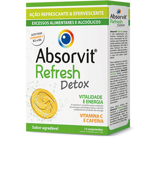 Absorvit Refresh Detox 12 comprimidos