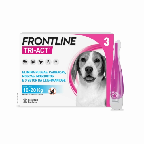 Frontline Tri-Act - Para cães 10-20 Kg 3 pipetas