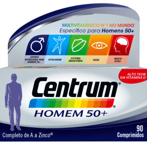 Centrum Homem 50+ Comprimidos, Frasco 90Unidade(s)