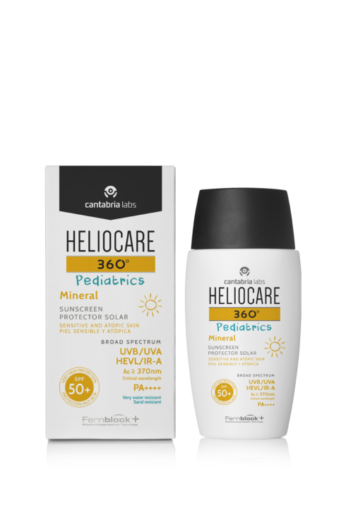 Heliocare 360° Pediatrics Creme mineral protetor solar pele sensível e atópica SPF50+, 50ml