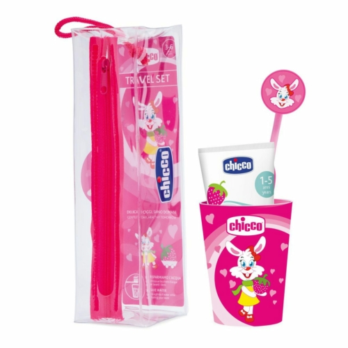 Chicco Conjunto Higiene Oral Rosa 3-6A+