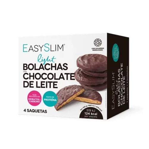 Easyslim Bolachas cobertas com Chocolate de Leite x 4 unidades Easyslim Bolachas cobertas com Chocolate de Leite x 4 unidades